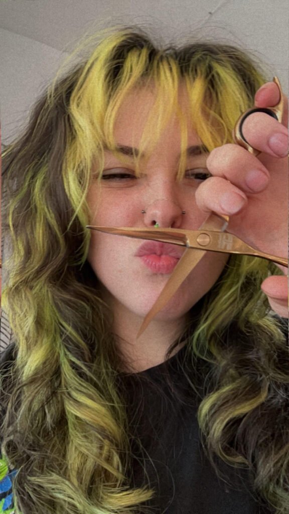 Portrait of Noelle Boyko, intermediate level curl artist